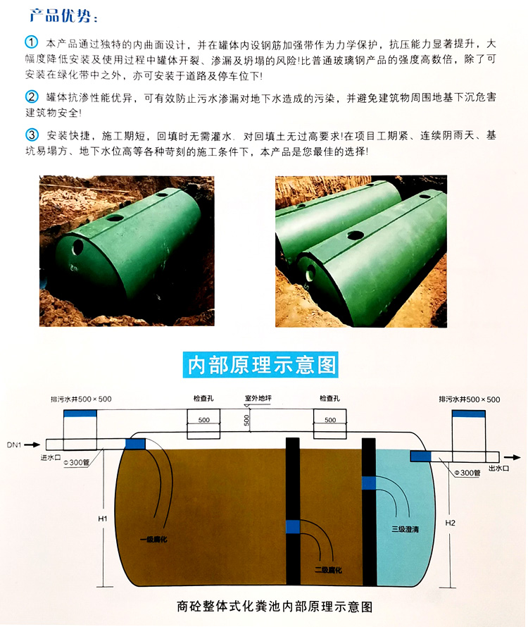 永丰玻璃钢化粪池